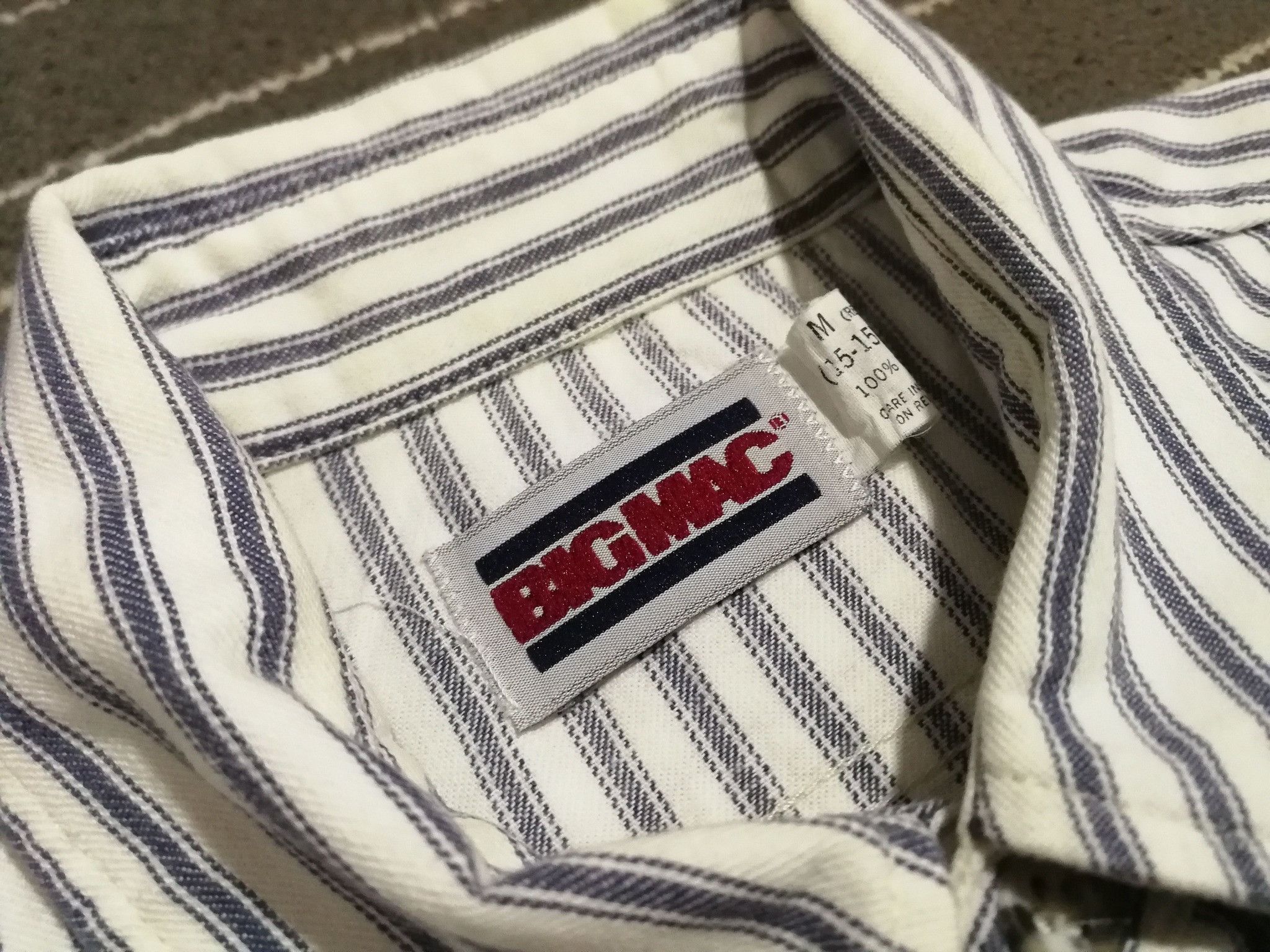 Big Mac × Vintage Vintage BIG MAC usa hickory chambrey M 2073 Size US M / EU 48-50 / 2 - 4 Thumbnail