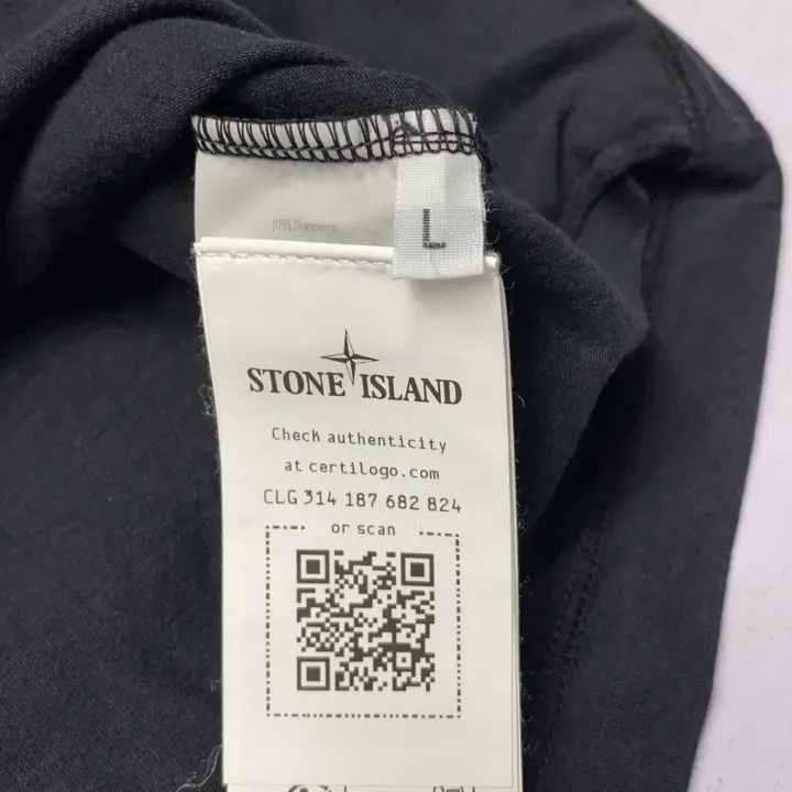 Stone Island Stone Island SS24 Black Compass Logo TShirt -2506 Size US L / EU 52-54 / 3 - 3 Thumbnail