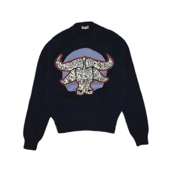 Dior Dior SS21 Navy Blue Knitted Sweater 0079-2507 Size US XS / EU 42 / 0 - 2 Thumbnail