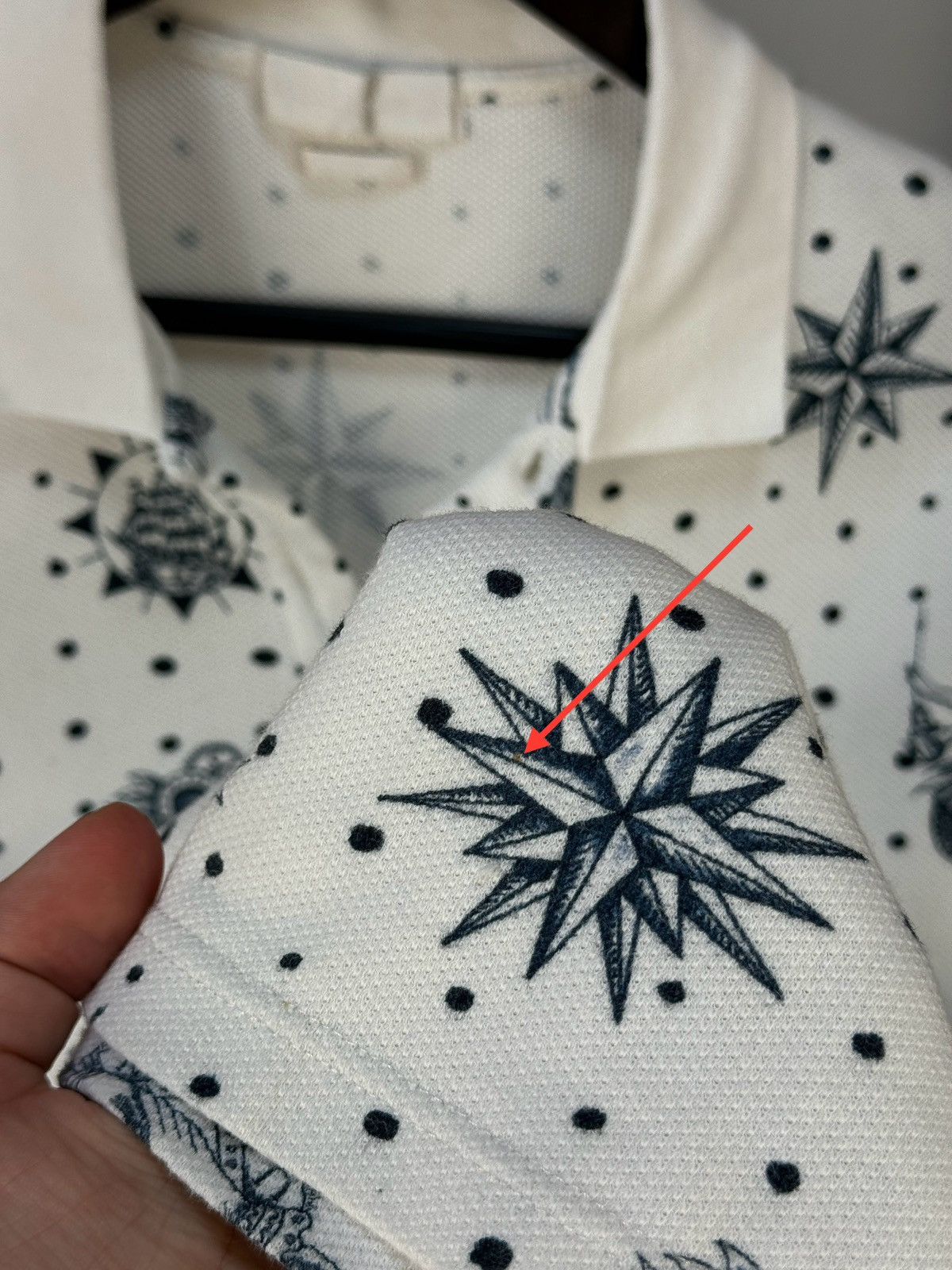 Alexander McQueen × Designer ALEXANDER MCQUEEN Lost At Sea Tattoo Printed Polo Shirt Size US S / EU 44-46 / 1 - 10 Thumbnail