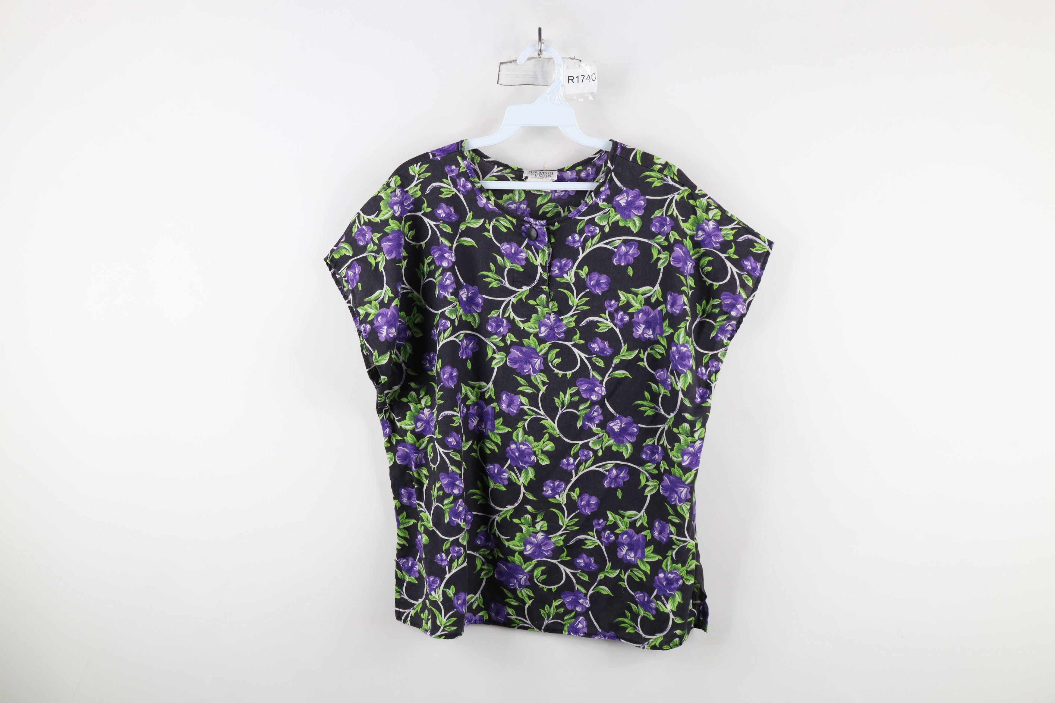 Vintage Vintage 90s Streetwear Dolman Sleeve Henley T-Shirt USA Size L / US 10 / IT 46 - 1 Thumbnail