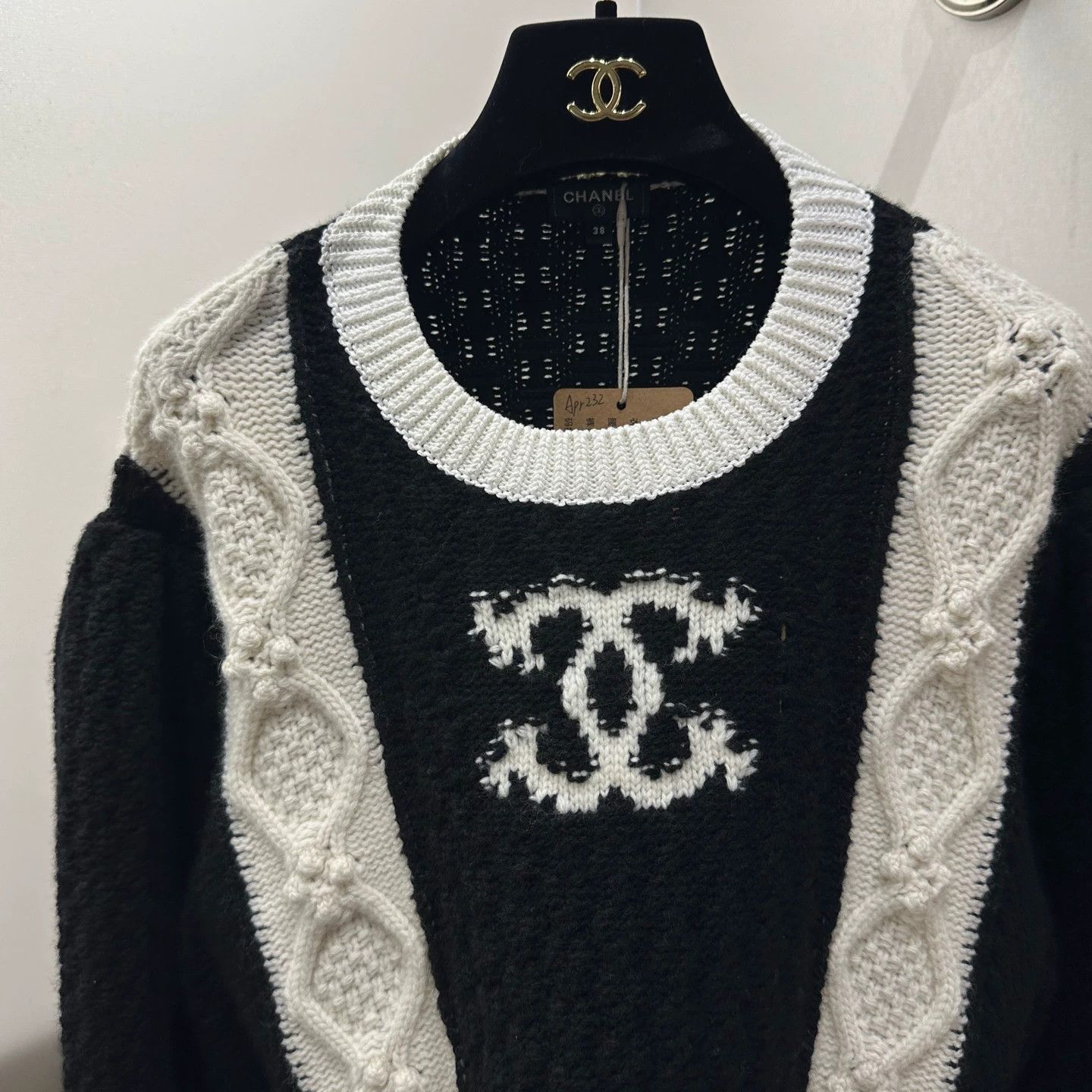 Chanel Chanel Castle Series Ribbed Logo Wool Sweater 38 Size S / US 4 / IT 40 - 6 Thumbnail