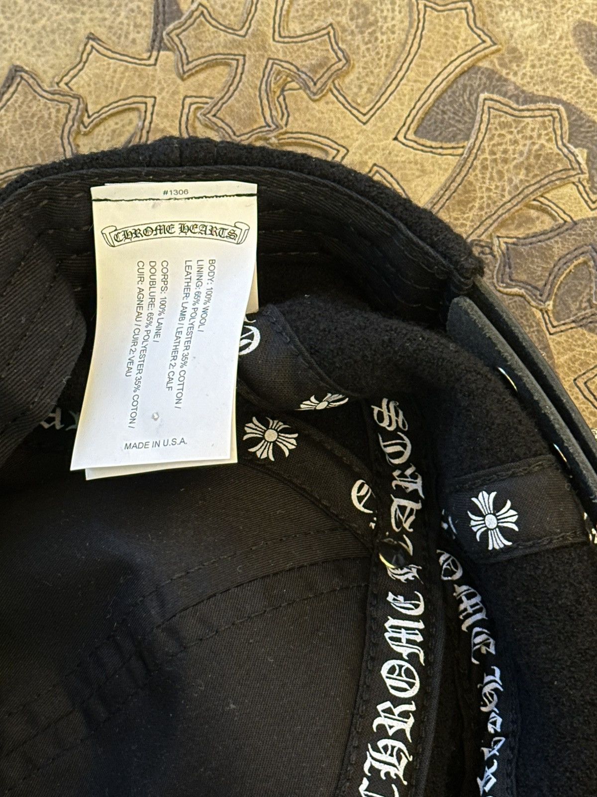 Chrome Hearts CHROME HEARTS WOOL BASEBALL HAT OS Size ONE SIZE - 5 Thumbnail