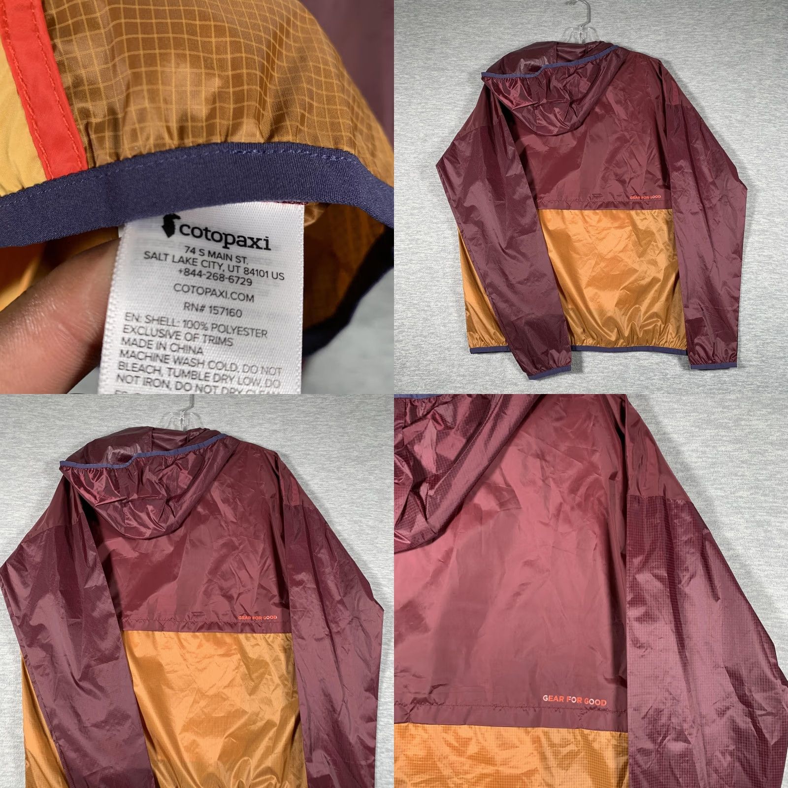 Cotopaxi Cotopaxi Jacket Mens Small Multicolor Teca Half Zip Windbreaker Hooded Packable Size US S / EU 44-46 / 1 - 9 Thumbnail