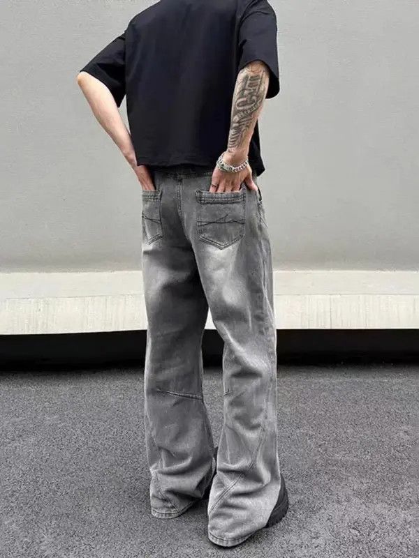 Japanese Brand Yukiko x Aya Washed vintage gray baggy jeans Size US 32 / EU 48 - 8 Thumbnail
