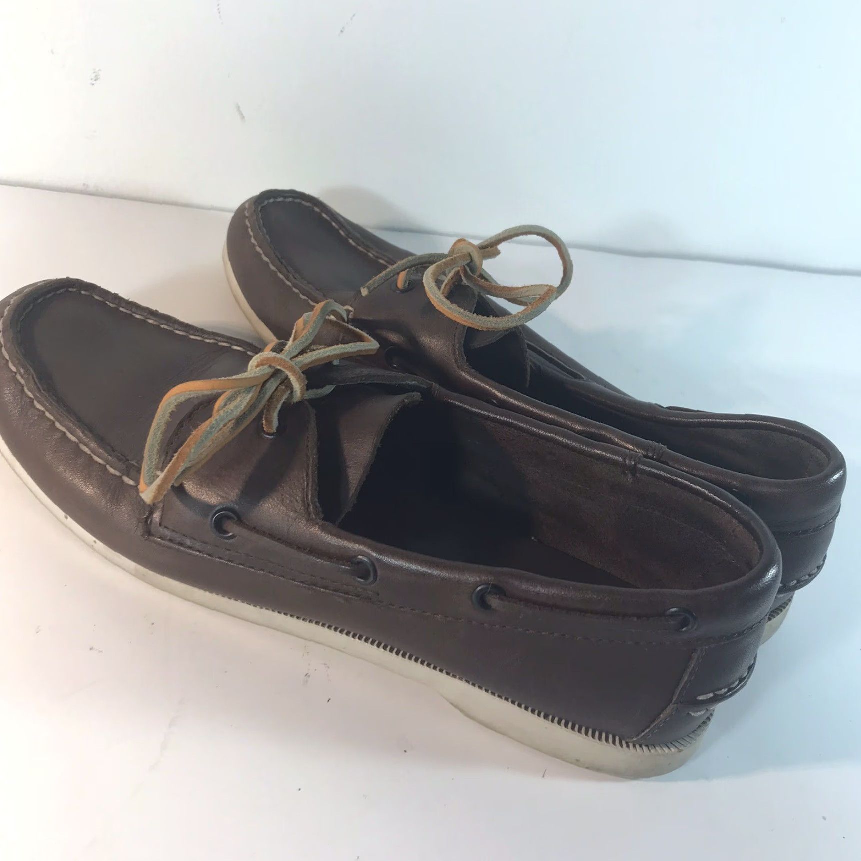Vintage HIGHLAND CREEK Brown Leather Slip On Loafers Womens Size 9M Casual Comfortable Size US 9 / IT 39 - 5 Thumbnail