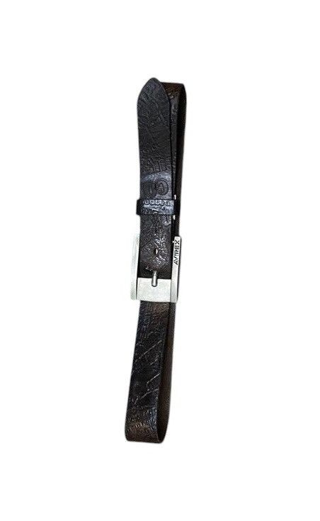 Avirex Vintage Leather Avirex Belt Monogram Design Size 30 - 3 Thumbnail