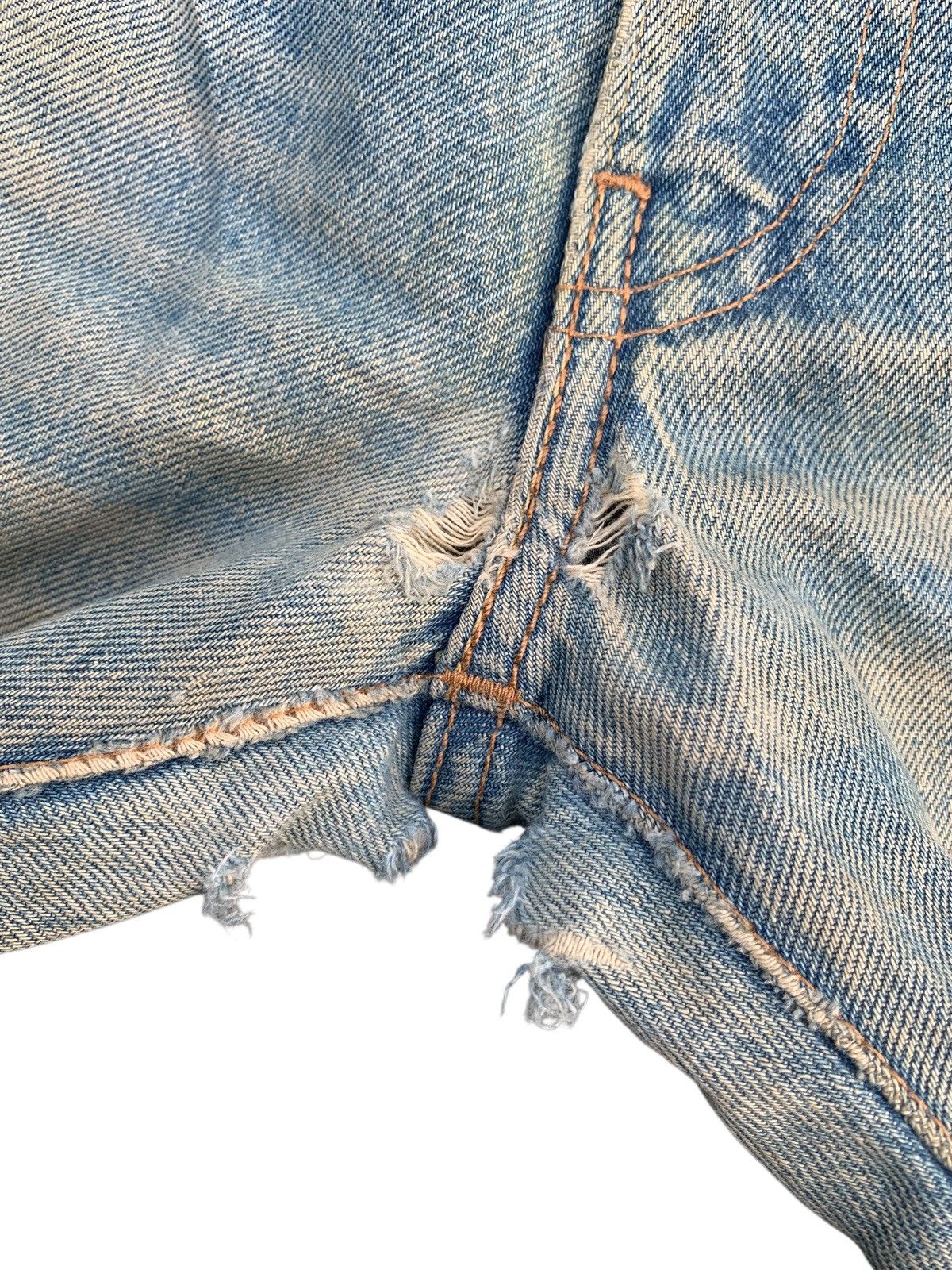 Levi's LEVI'S 511 SELVEDGE FADED & RUSTY DISTRESSED DENIM Size US 33 - 24 Thumbnail