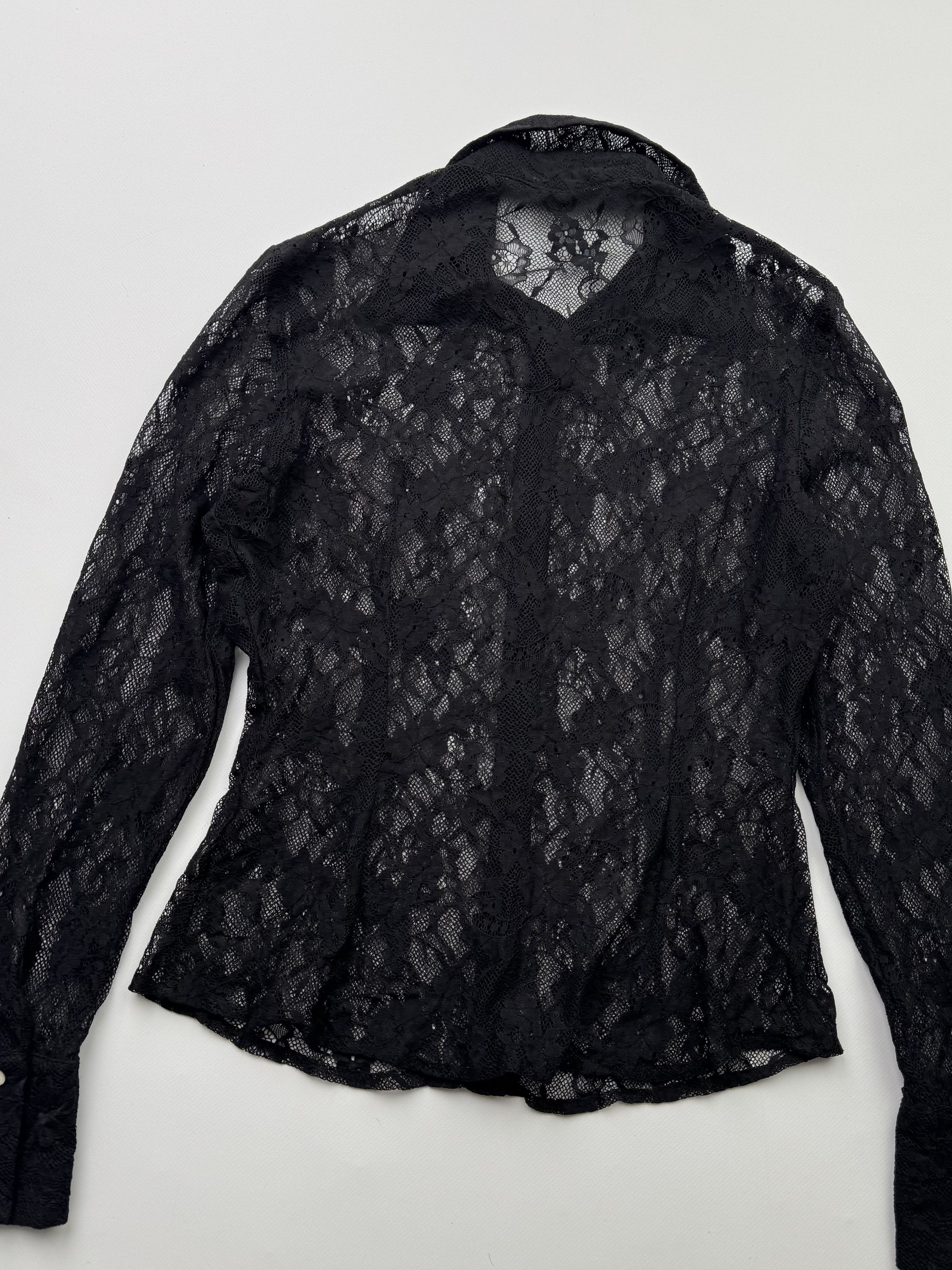 Vintage Vintage Mesh Lace Blouse B260 E2(V364) Size M / US 6-8 / IT 42-44 - 5 Thumbnail