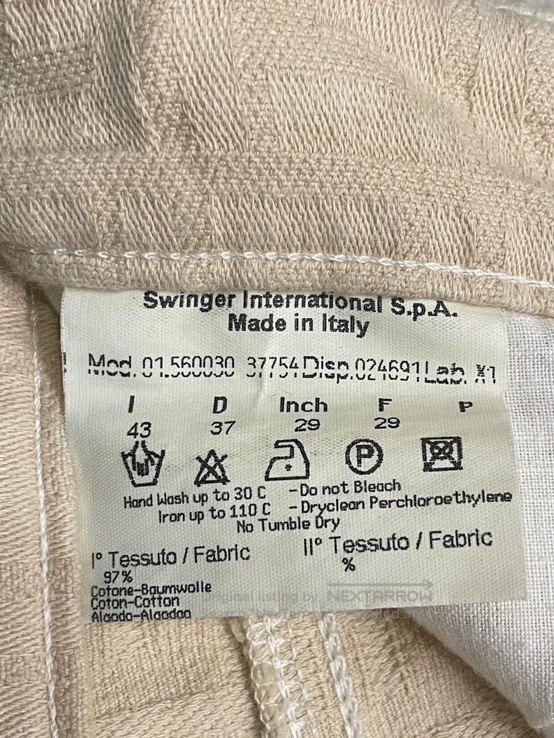 Fendi Fendi Beige Monogram Casual Pants Size 29" - 9 Thumbnail