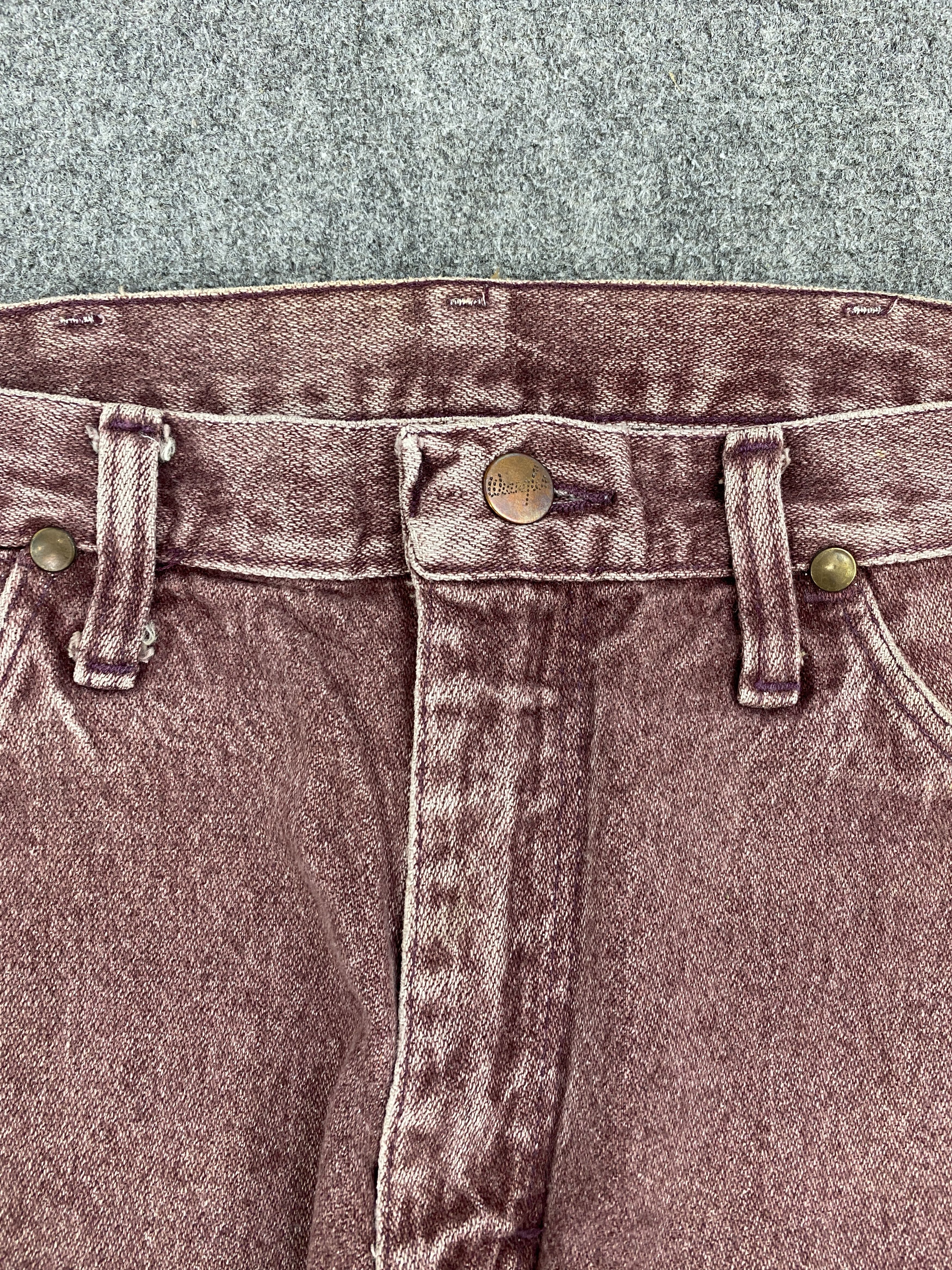 Vintage × Wrangler Vintage Wrangler Maroon Denim Jeans Size US 30 / EU 46 - 7 Thumbnail