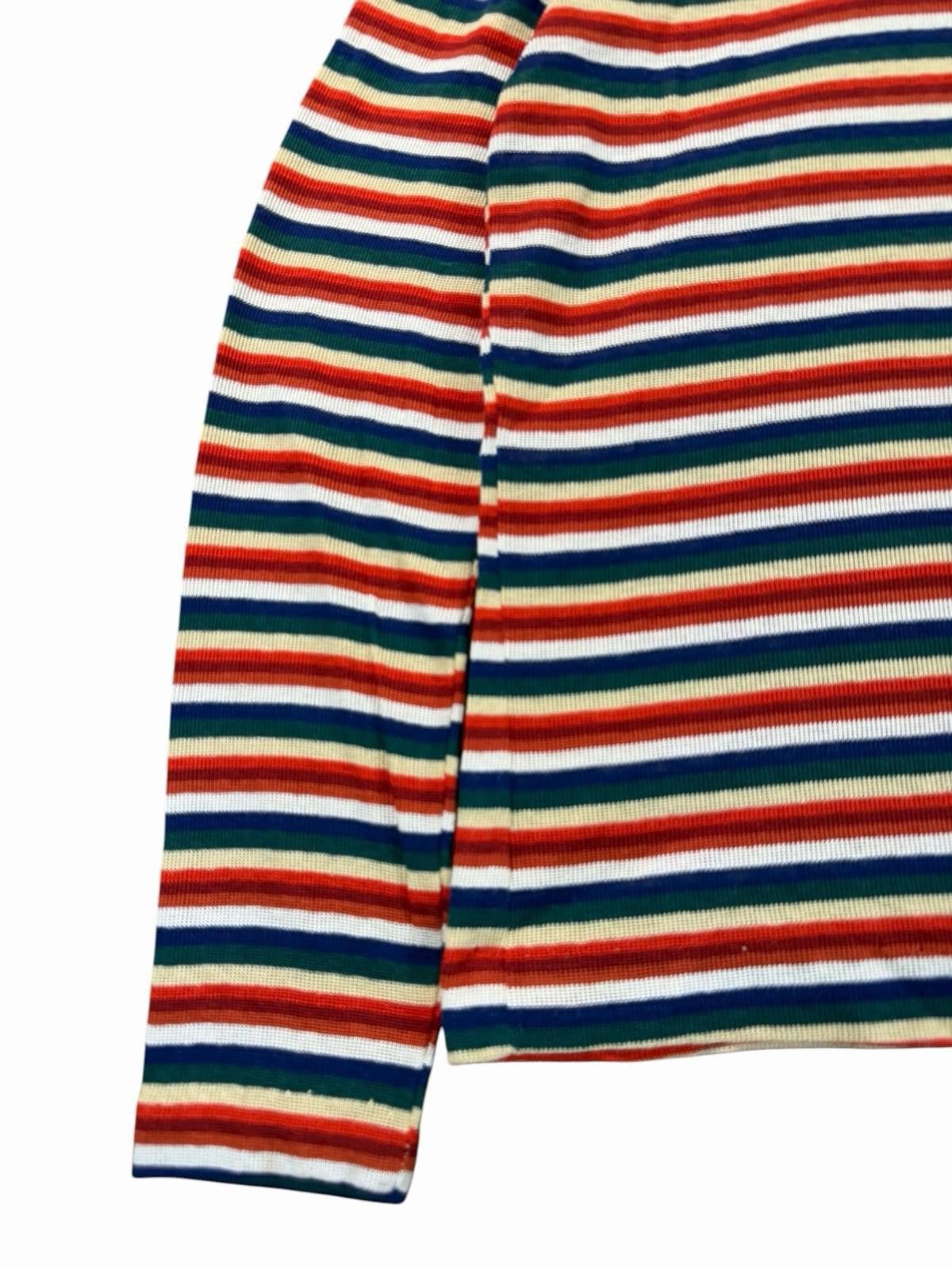 Hang Ten 1960’s Hang Ten Ribbed Turtleneck Rainbow Stripes Knit Size M / US 6-8 / IT 42-44 - 2 Thumbnail
