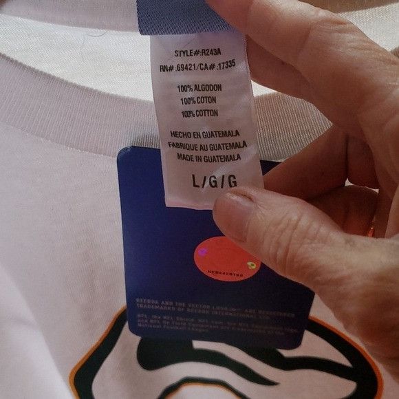 NFL NFL Reebok Team Apparel Long Sleeve White GREEN BAY Graphic Size US L / EU 52-54 / 3 - 5 Thumbnail