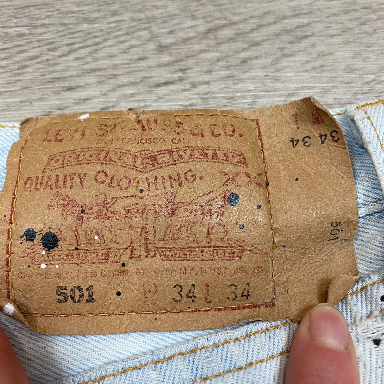 Local Authority Local Authority VTG 90s Levi's Denim Jacket Jeans Set Y2K Size US 32 / EU 48 - 6 Thumbnail