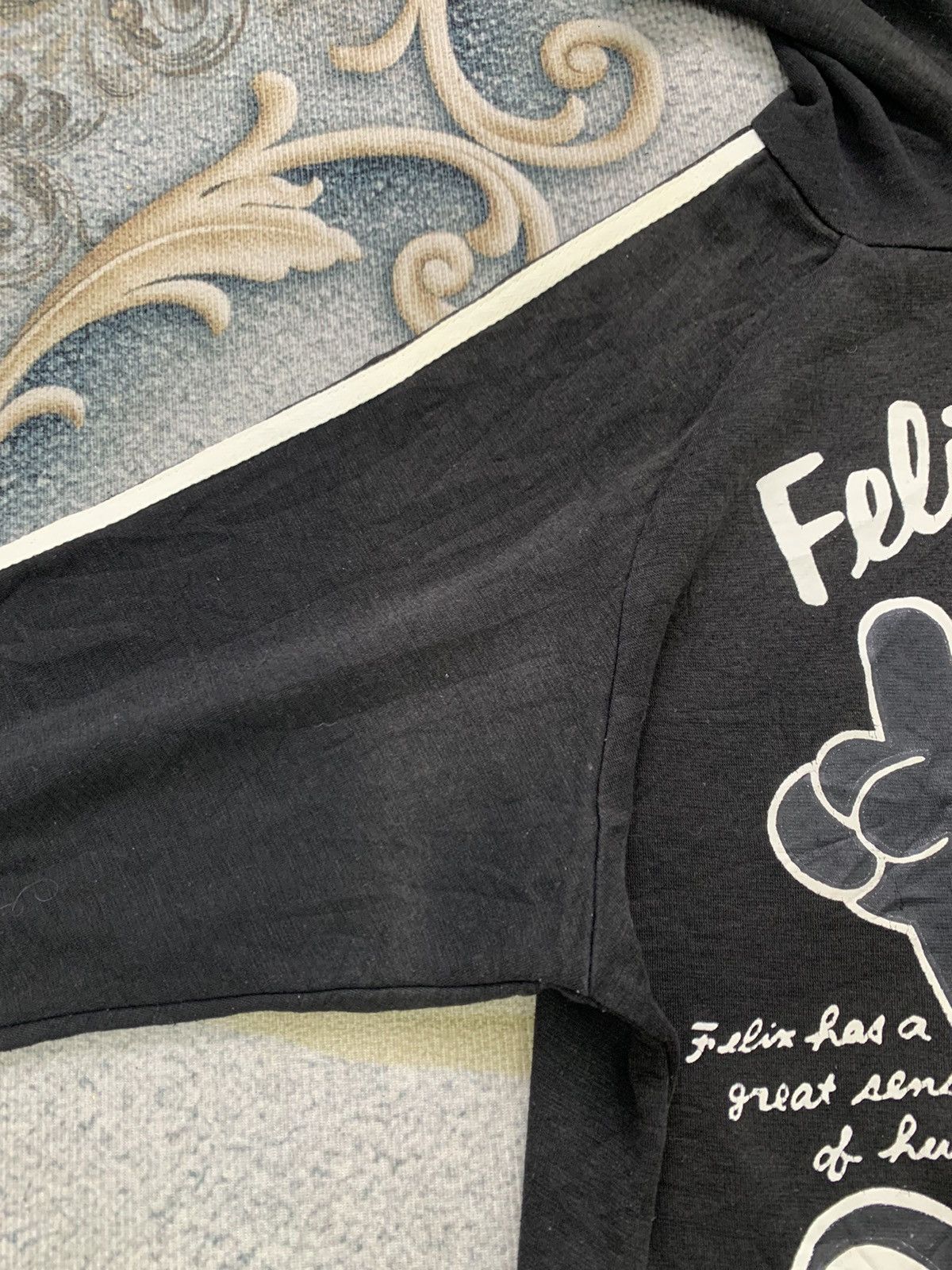 Anime Vtg 1994 Felix The Cat Big Logo Printed Hoodie Size US M / EU 48-50 / 2 - 5 Thumbnail