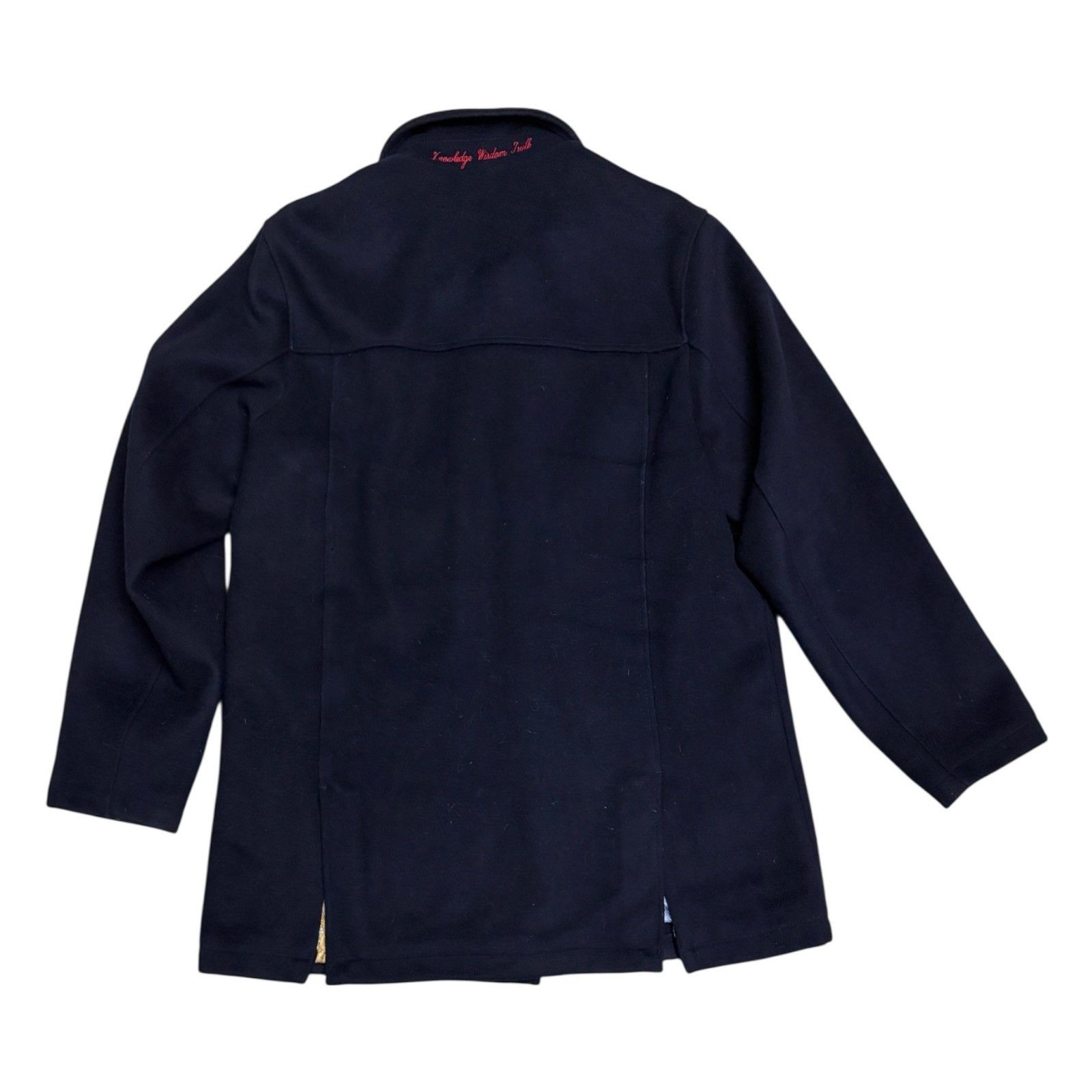 Robert Graham ROBERT GRAHAM Wool Luxury Designer Business Pea Coat Medium Size US M / EU 48-50 / 2 - 8 Thumbnail