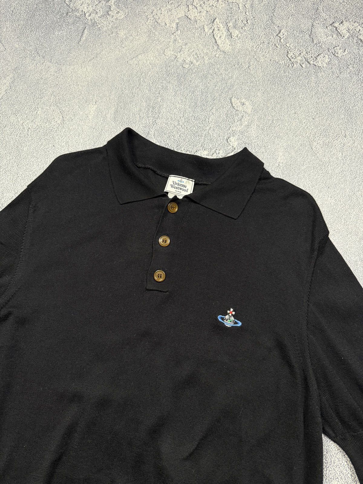 Vivienne Westwood Vivienne Westwood Polo Knit Tee Luxury Size US L / EU 52-54 / 3 - 3 Thumbnail