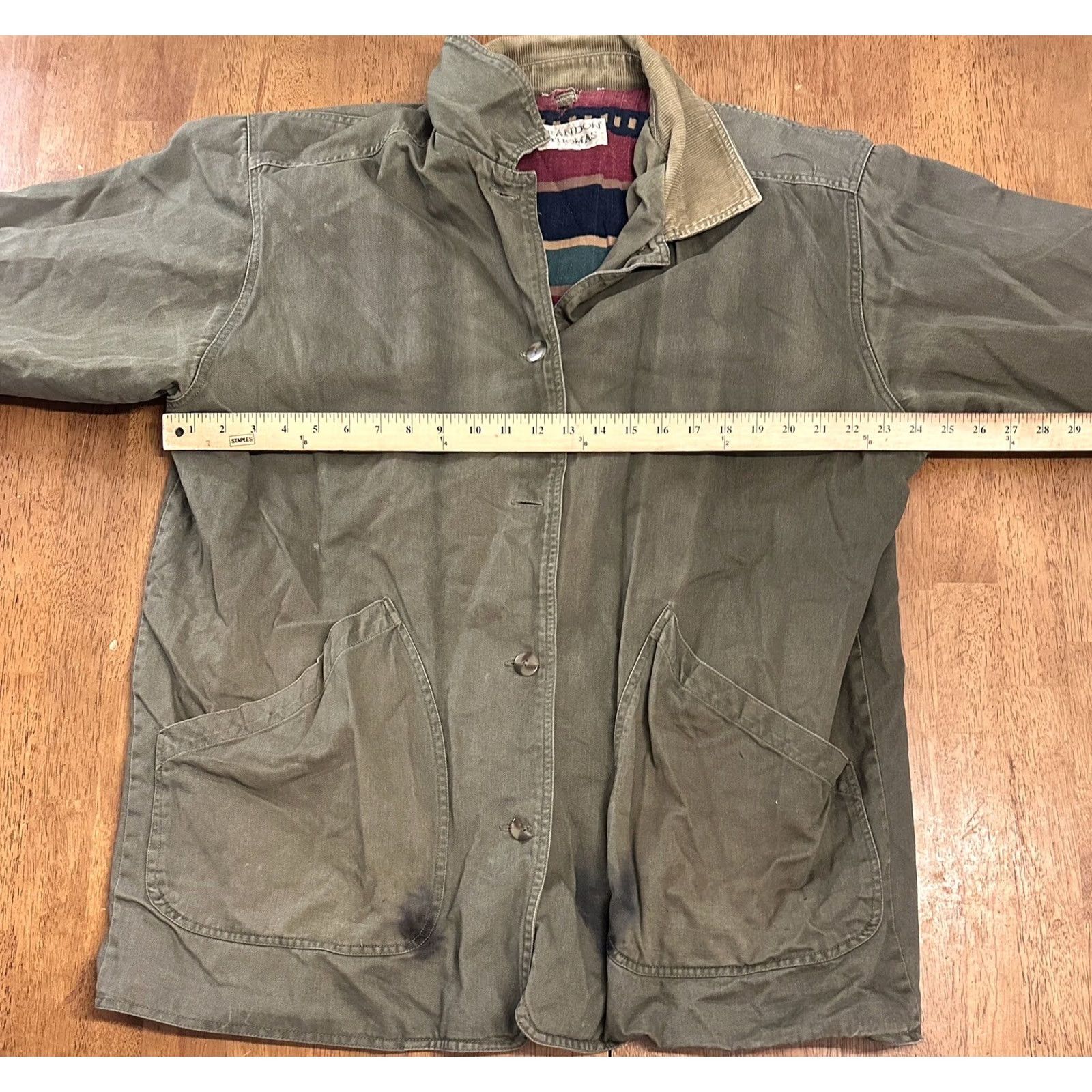 Vintage VINTAGE Brandon Thomas Aztec Flannel Lined Work Jacket XL Unisex Adults Jacket Size US XL / EU 56 / 4 - 7 Thumbnail