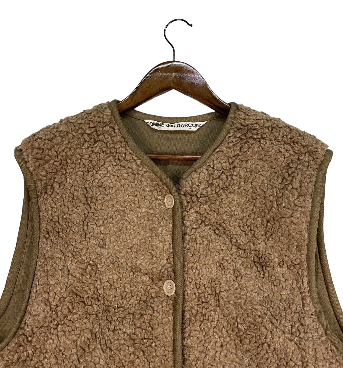 Comme des Garcons Vintage Comme des Garcons Sherpa Vest Size US L / EU 52-54 / 3 - 3 Thumbnail