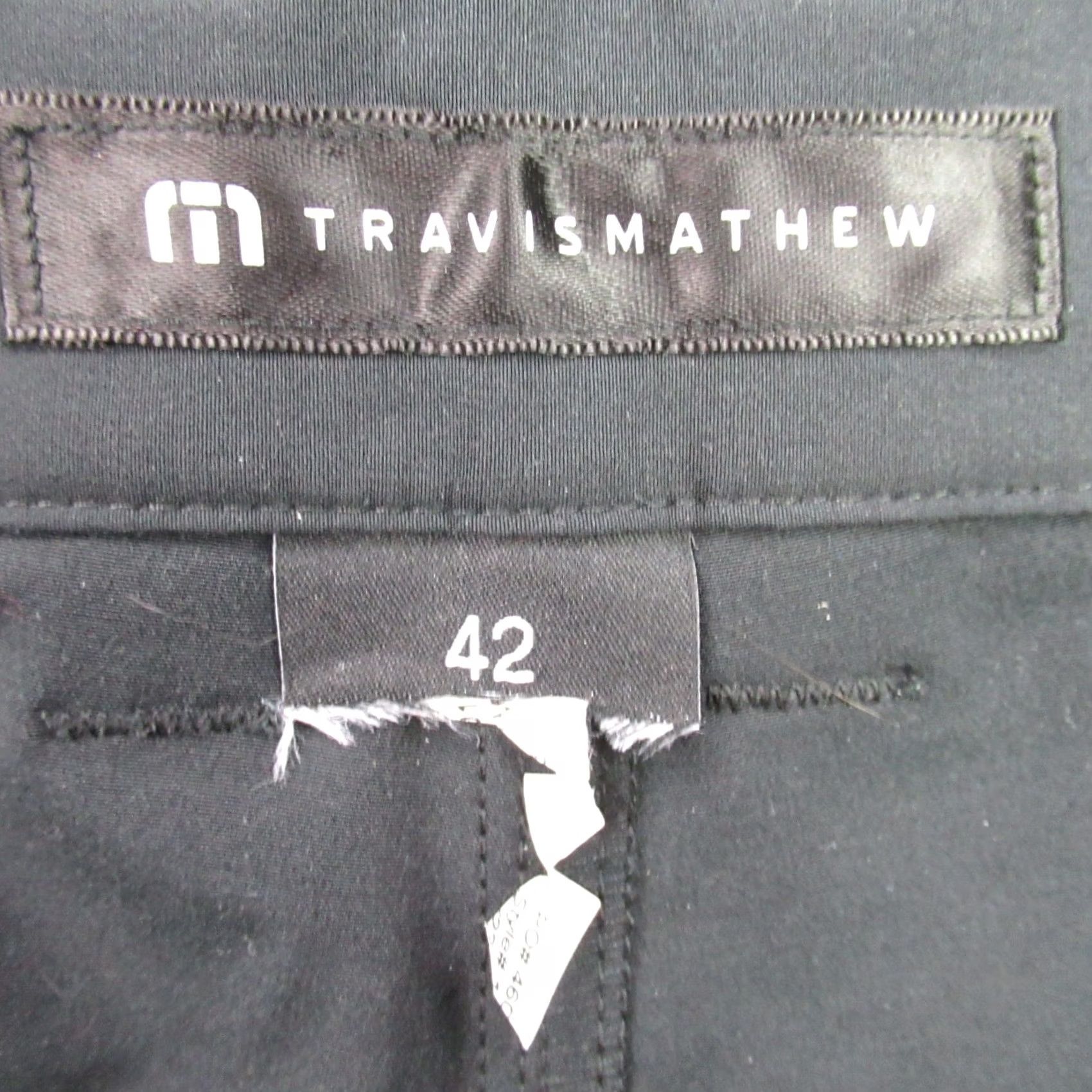TravisMathew Travis Mathew Shorts Mens 42 Pockets Button Lightweight Outdoors Black Chino Size US 42 / EU 58 - 3 Thumbnail