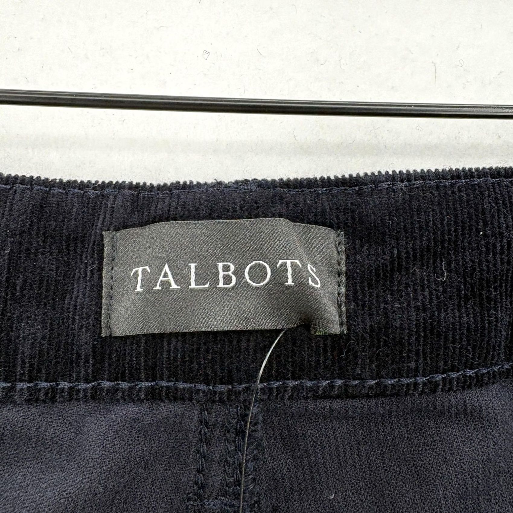 Talbots Talbots Pants Black Corduroy 14 Womens Khakis Flat Front 31in Inseam NWT Slimming Pockets Size 36" / US 14 / IT 50 - 4 Thumbnail