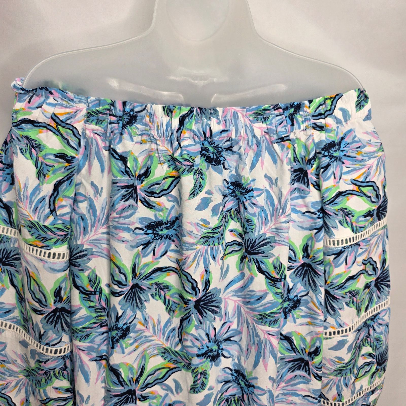 Other Stella Parker Off Shoulder Balloon Sleeve Tropical Dress Size M / US 6-8 / IT 42-44 - 12 Thumbnail