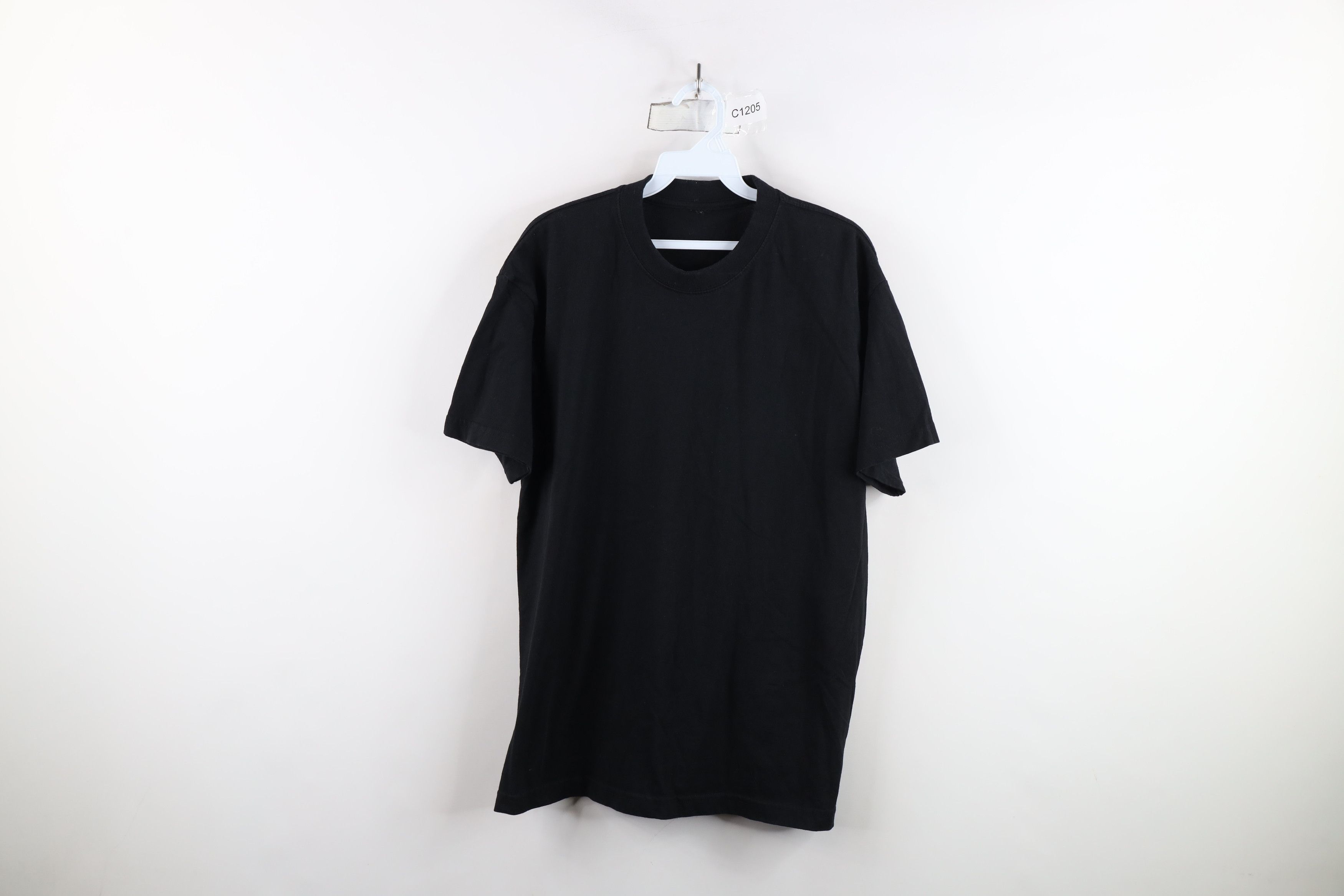 Vintage Vintage 90s Streetwear Short Sleeve T-Shirt Black Cotton Size US L / EU 52-54 / 3 - 1 Thumbnail