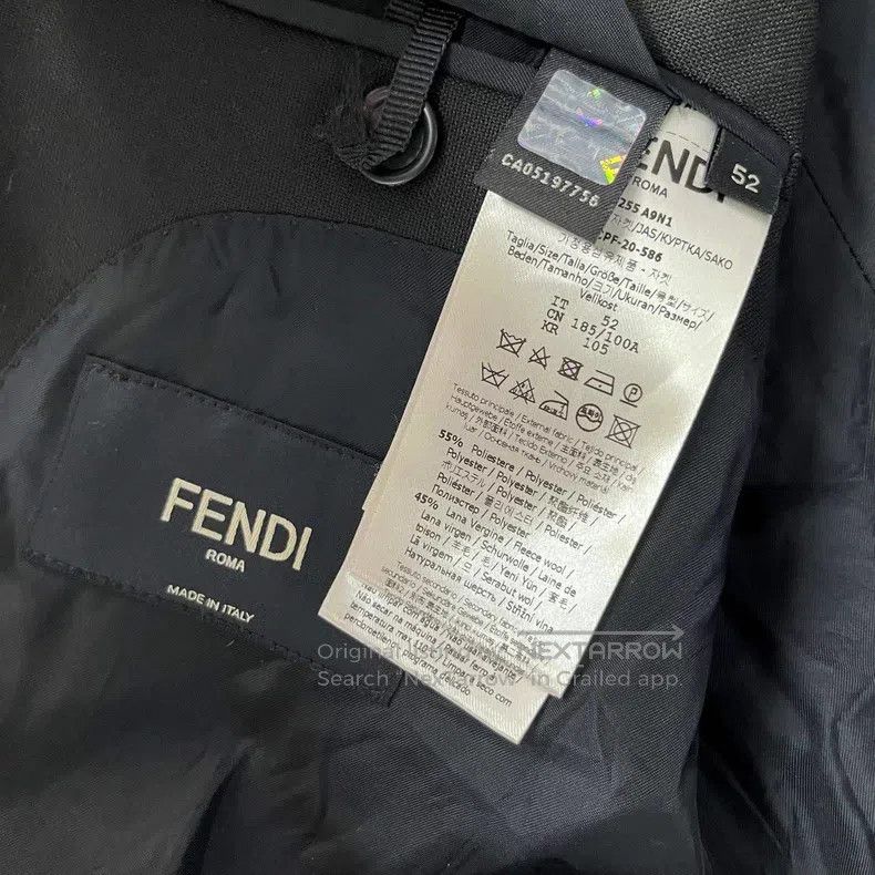 Fendi Fendi Black Jacket Size 52L - 3 Thumbnail