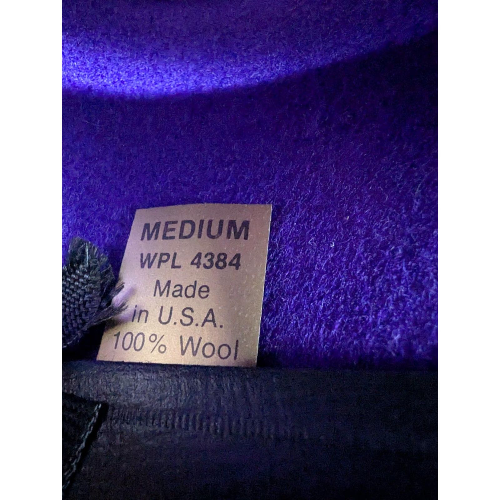 Vintage Vintage Eddy Bros Hat Cowboy Fitted Mens Medium Purple Wool Western Concho 90s Size ONE SIZE - 7 Thumbnail