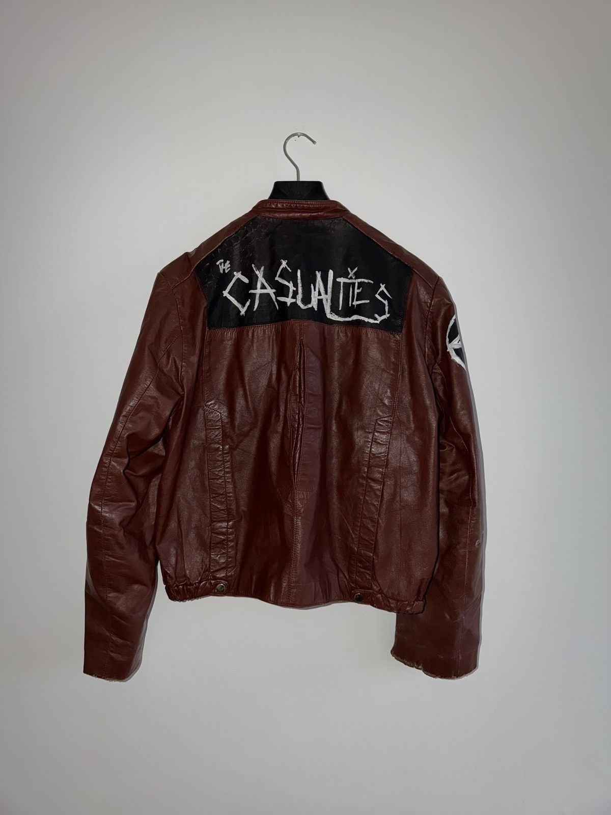 Vintage *RARE* VINTAGE 90s PUNK MISFITS FIEND CASUALTIES LEATHER Size US M / EU 48-50 / 2 - 6 Thumbnail