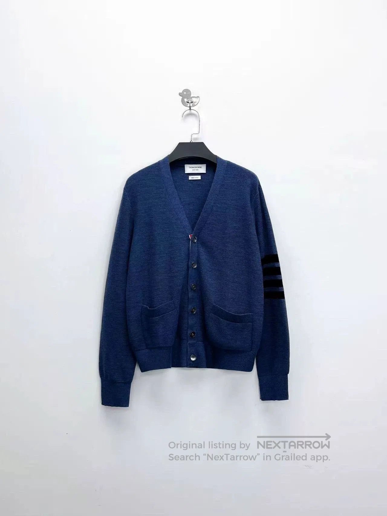 Thom Browne thom browne navy blue striped knit cardigan. Size US M / EU 48-50 / 2 - 1 Thumbnail