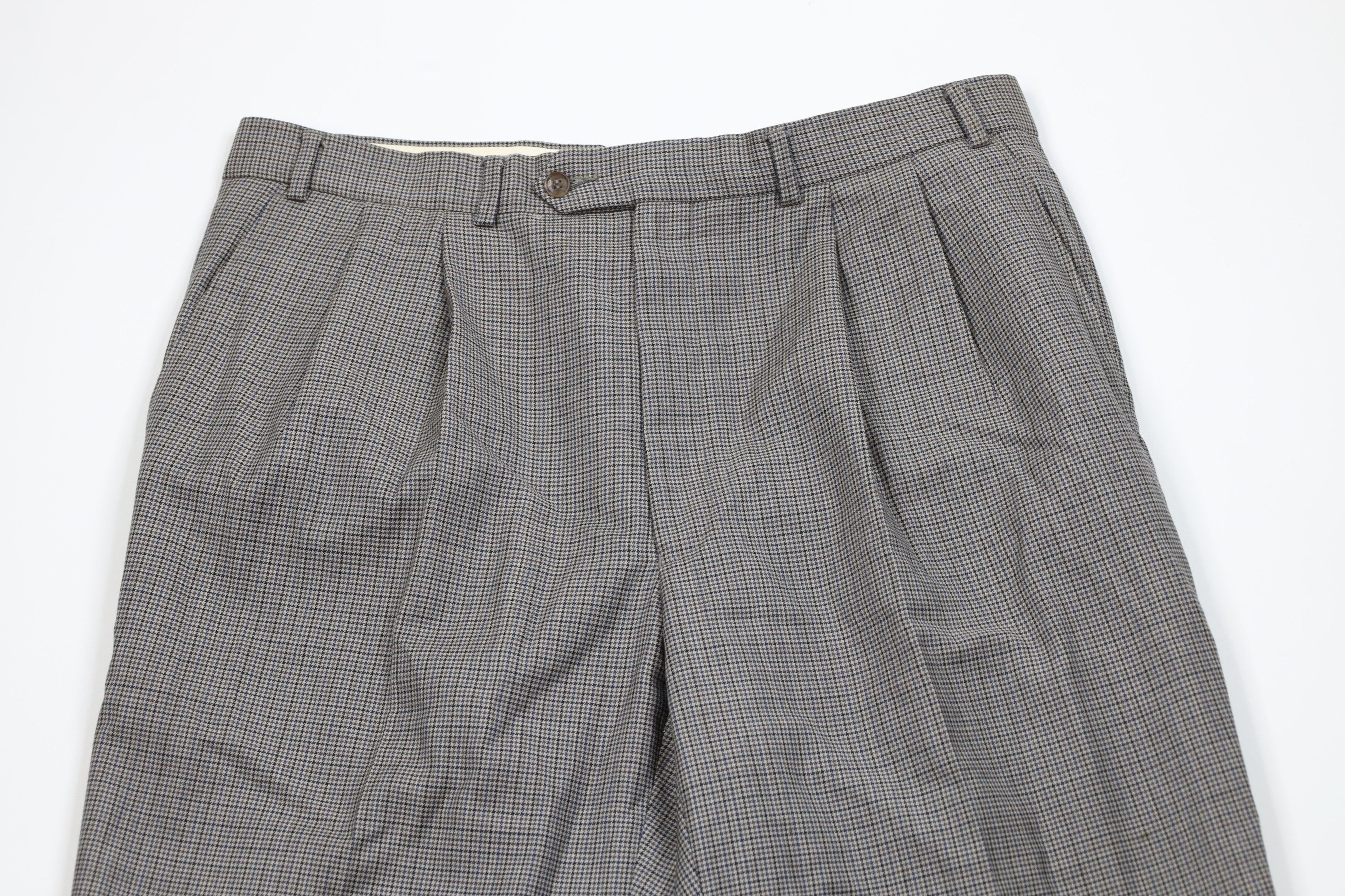 Ralph Lauren Vintage 90s Ralph Lauren Houndstooth Wide Leg Chino Pants Size US 36 / EU 52 - 2 Thumbnail