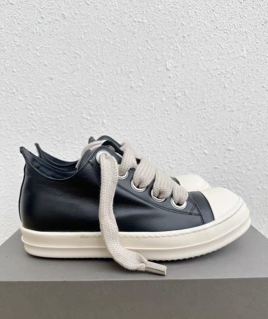 Rick Owens Rick Owens New Leather High-Top with Thick Laces Size US 8 / EU 41 - 2 Thumbnail