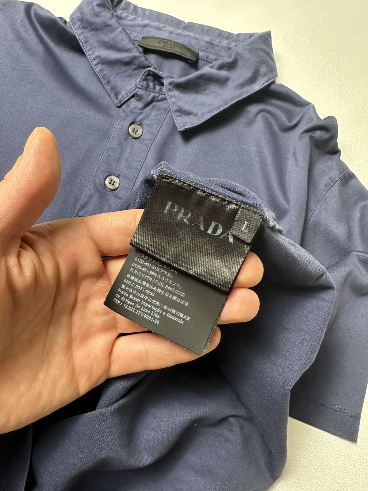 Prada Prada polo legit size L fits M mens mint 🤌🏼 Size US L / EU 52-54 / 3 - 14 Thumbnail