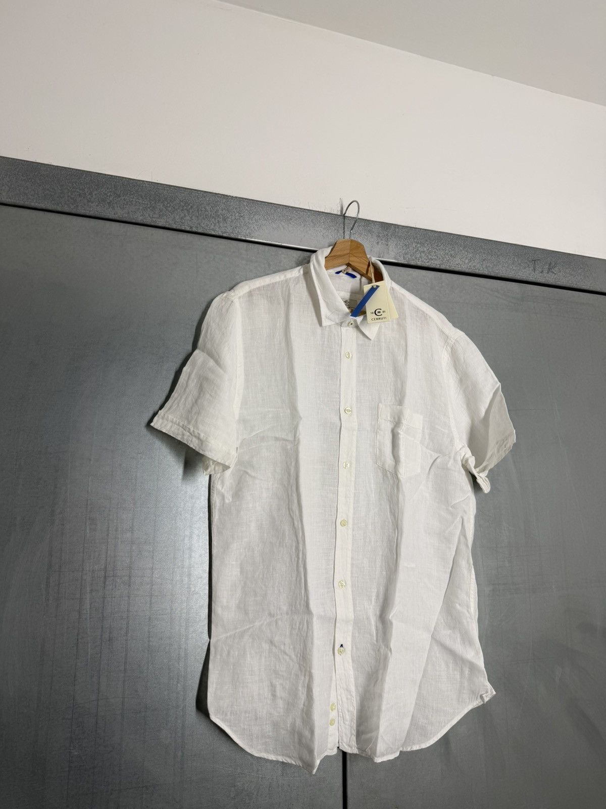 Cerruti 1881 Cerruti 1881 100% Linen Short Sleeve Shirt Size US XL / EU 56 / 4 - 13 Thumbnail