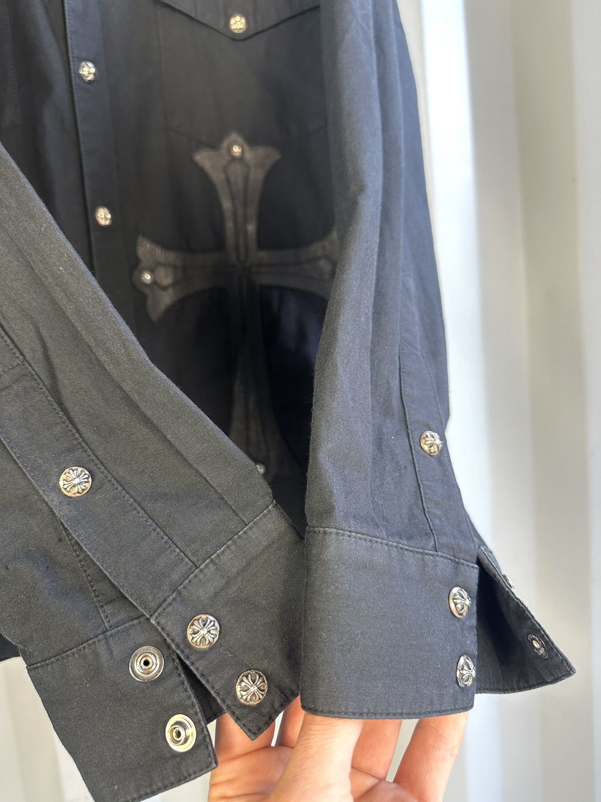 Chrome Hearts Oversize Cross Patch Button Shirt Size US M / EU 48-50 / 2 - 6 Thumbnail