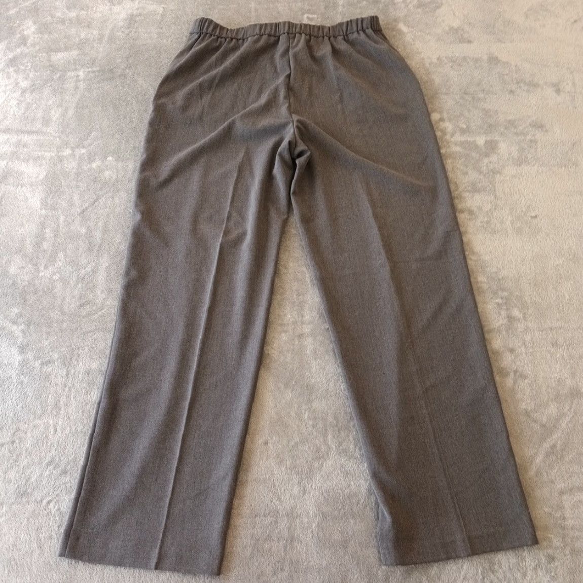 Vintage Briggs New York Dress Pants Womens Size 14 Gray Pull On Pockets 34x30.5 Size 36" / US 14 / IT 50 - 2 Thumbnail