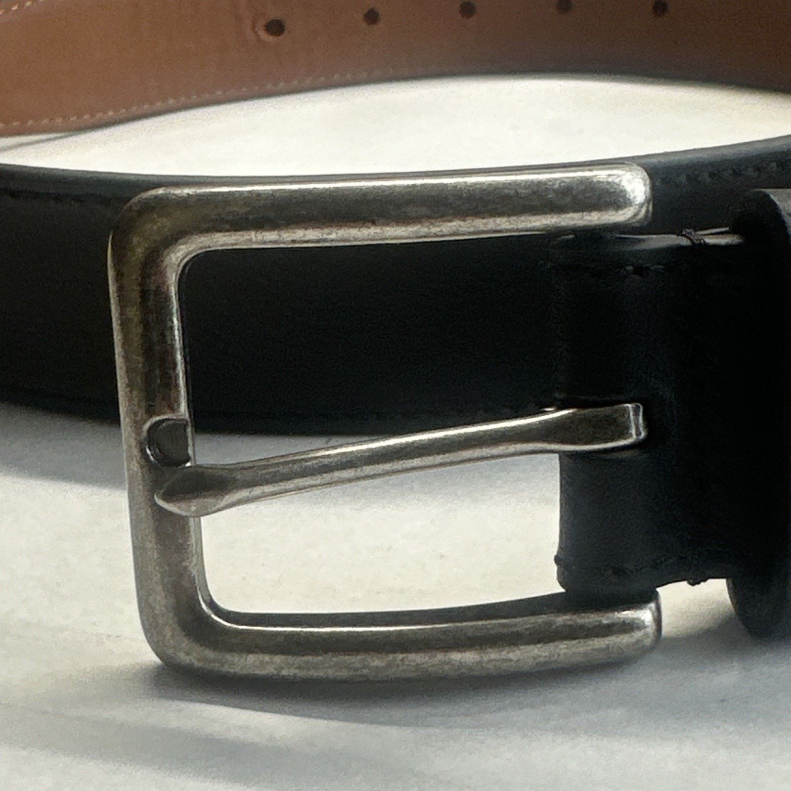 & Other Stories Men's BOCONI Dress Belt Black Leather Nashville Size 44/110 Size 44 - 4 Thumbnail