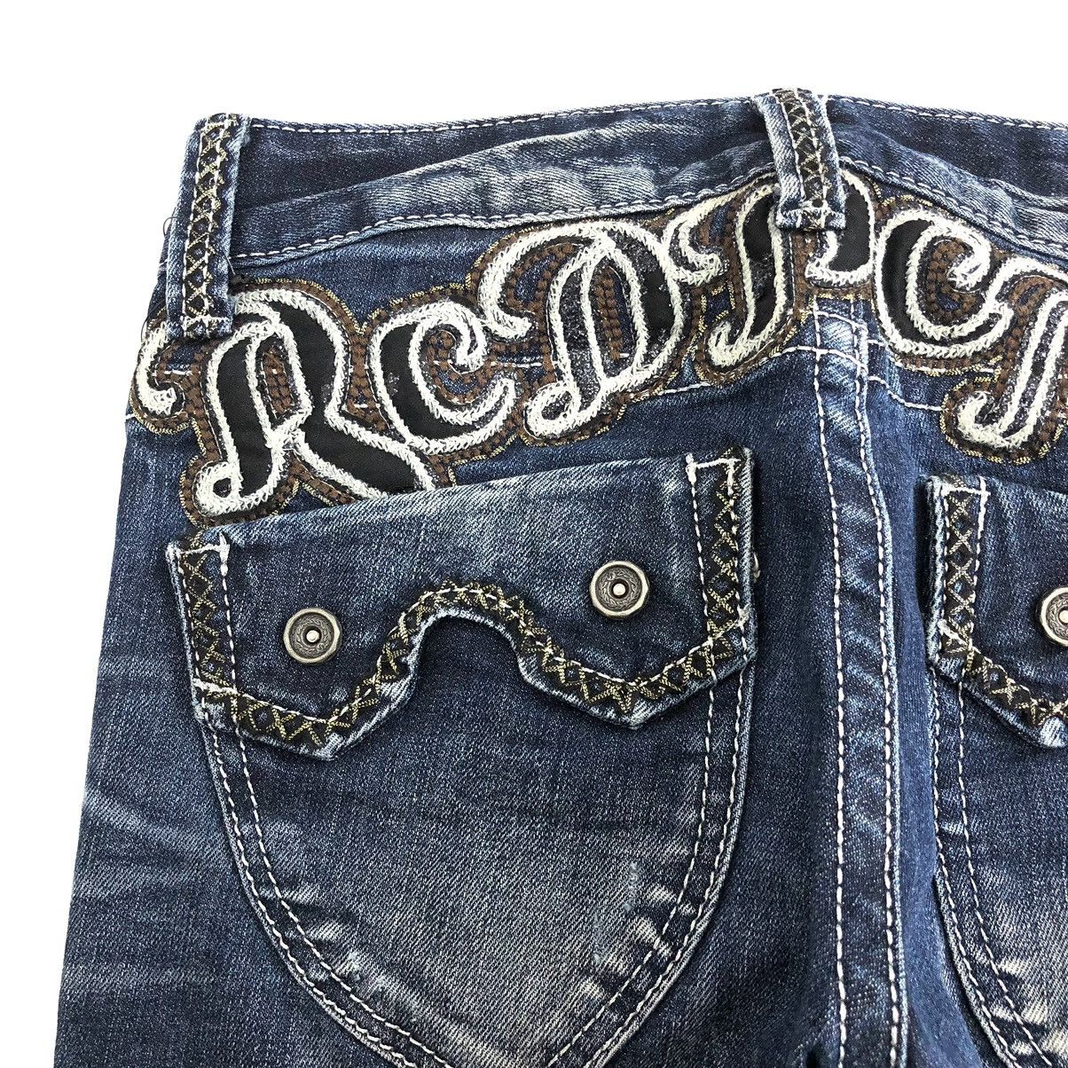 14th Addiction × If Six Was Nine × Japanese Brand Y2K Vintage Red Pepper Cross Punk Distressed Skinny Jeans Size 28" / US 6 / IT 42 - 5 Thumbnail