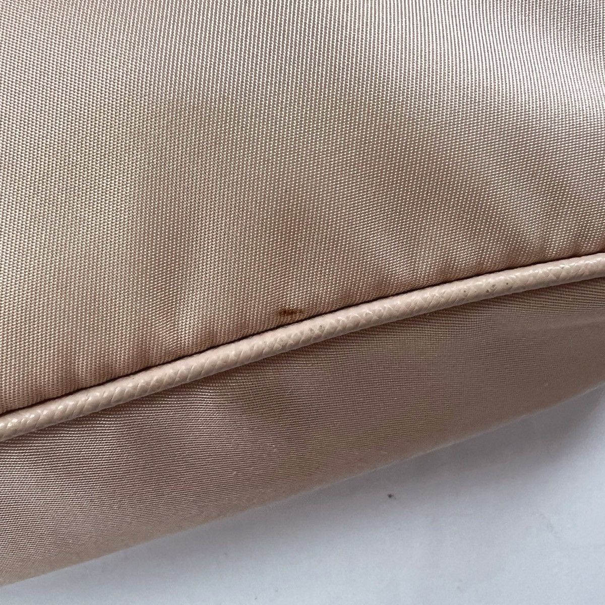 Prada Prada Hobo Re-Edition 2005 Nylon Crossbody Bag Desert Beige Size ONE SIZE - 7 Thumbnail