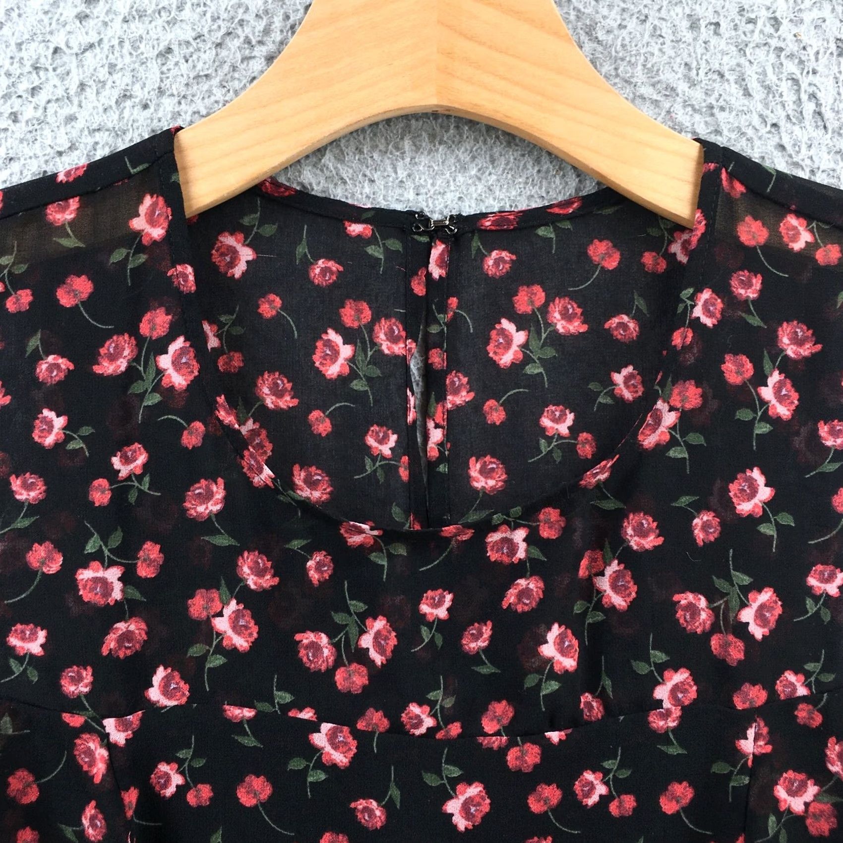 BCBGeneration BCBGeneration A Line Midi Dress Womens M Multicolor Floral Sleeveless Casual Size M / US 6-8 / IT 42-44 - 3 Thumbnail