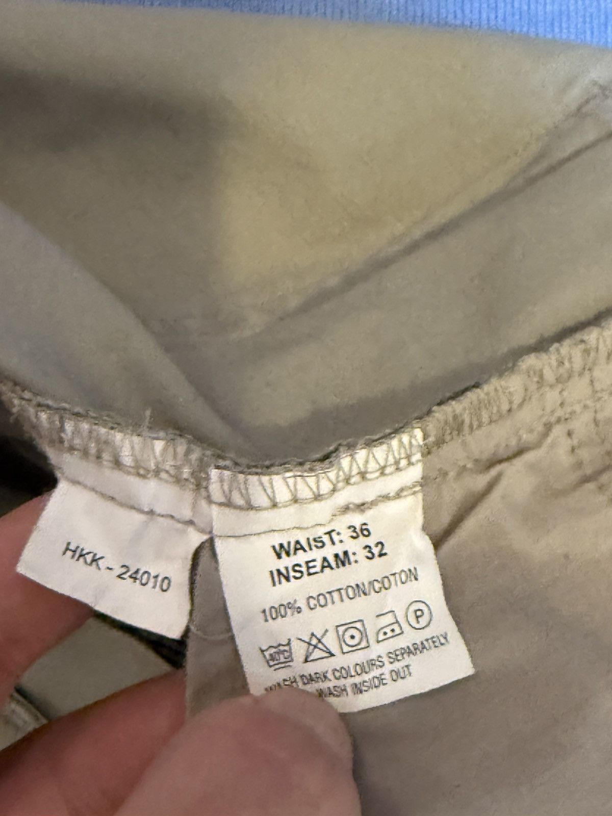 Yves Saint Laurent 34x32 YSL Jeans Beige Denim Pants Casual Old Money Size US 34 / EU 50 - 10 Thumbnail