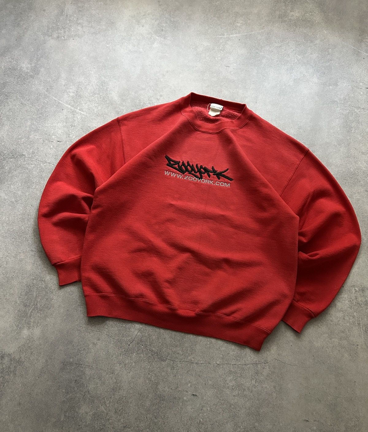 Vintage × Zoo York Vintage Crazy Zoo York big logo rap sweatshirt mens red Size US L / EU 52-54 / 3 - 1 Thumbnail