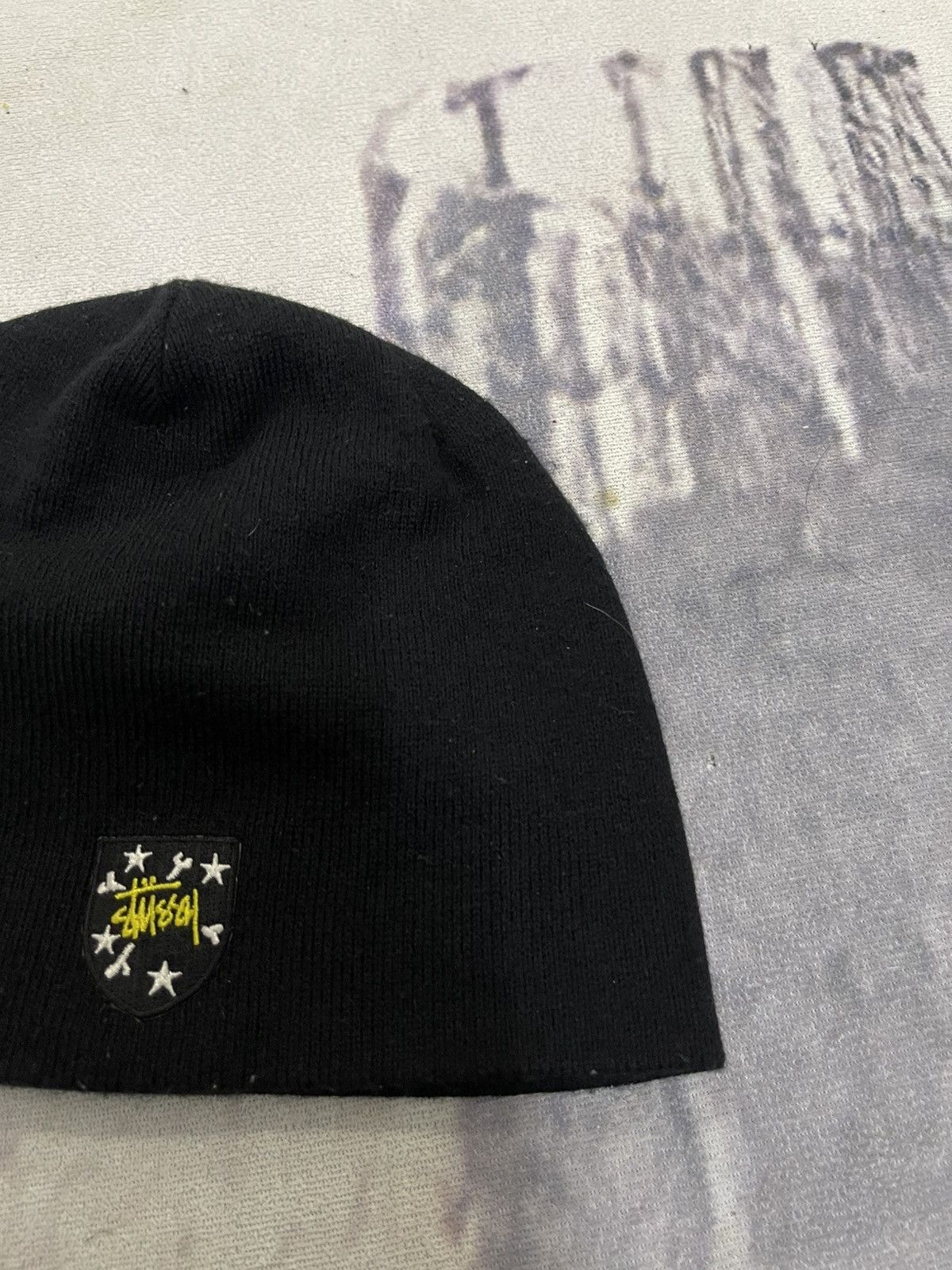 Stussy 90s STUSSY SMALL LOGO BEANIE HAT Size ONE SIZE - 3 Thumbnail
