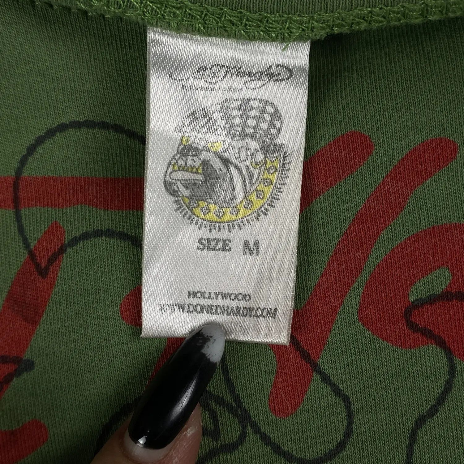 Christian Audigier × Ed Hardy × Vintage Mens T Shirt Ed Hardy by Christian Audigier Size M Green Size US M / EU 48-50 / 2 - 4 Thumbnail