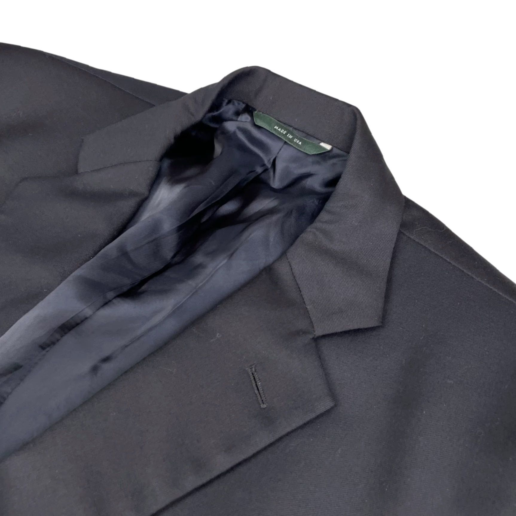 Brooks Brothers Brooks Brothers Country Club Blazer Two Button Navy Wool 100% Medium/42L Mens Madison Gold Button Navy • USA • 48L Size 42R - 2 Thumbnail