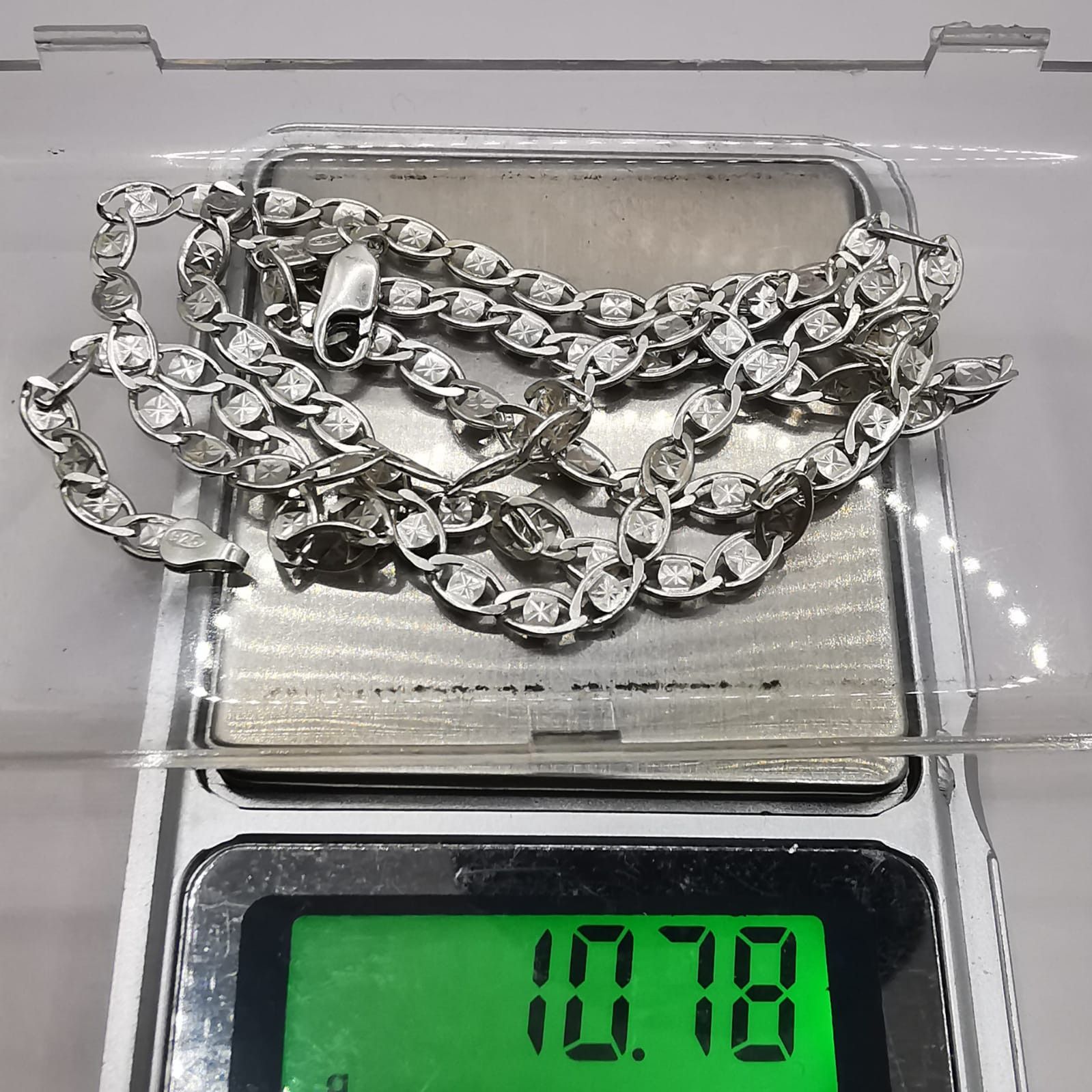 Sterling Silver Vintage Jewelry Chain, 925 Sterling Silver, Signed 10,78g Size ONE SIZE - 6 Thumbnail