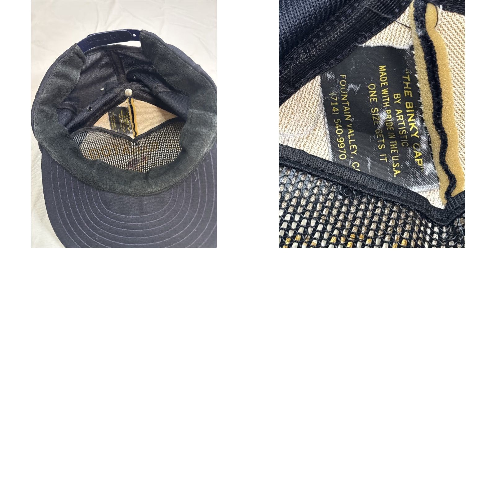 Vintage VINTAGE USS Saratoga CV 60 Hat Cap Strap Back Adjustable Made In USA Men’s Navy Cap Size ONE SIZE - 8 Thumbnail