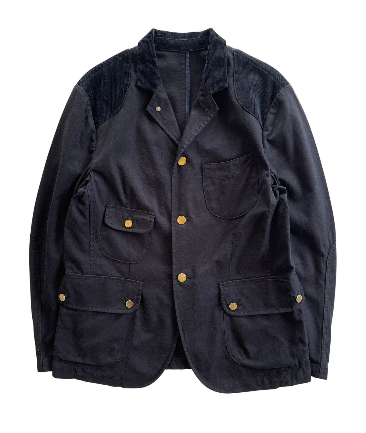 02DERIV. 02DERIV. Corduroy Trim Hunting Jacket Black Size US L / EU 52-54 / 3 - 1 Thumbnail