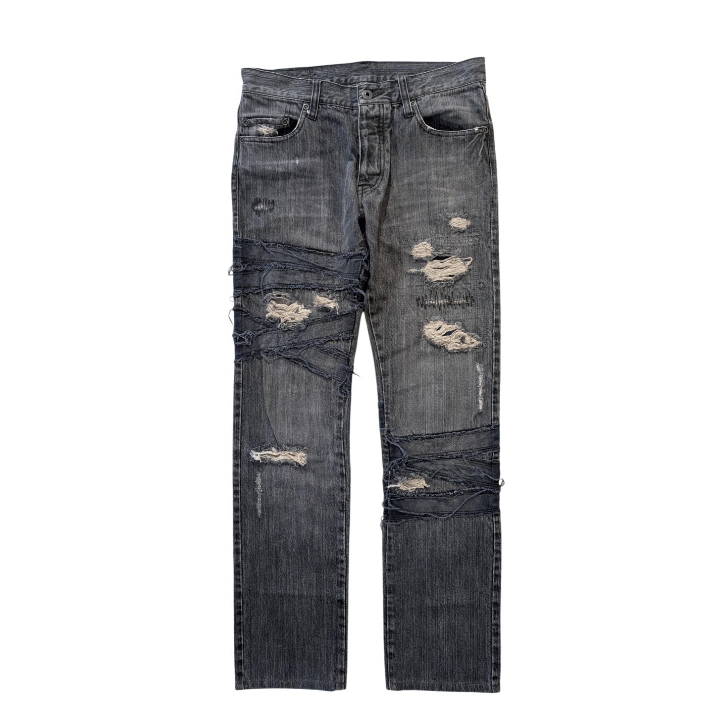 Japanese Brand Edge Rupert Distressed Gauze Denim Size US 30 / EU 46 - 1 Thumbnail